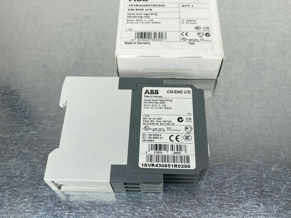 ABB 1SVR430851R0200 Up Down Liquid Level Monitoring Relay