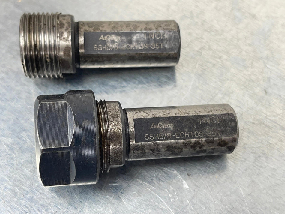 (2) Alps Tool AR16 Collet Chuck Extension 5/8" Shank SSH5/8-ECH10S-35T