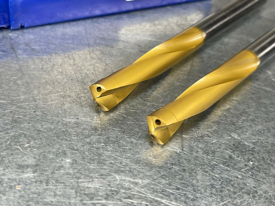 (2) CJT Koolcarb 7/16" Carbide Tip Drills, Coolant Thru KoolTwist 29604375