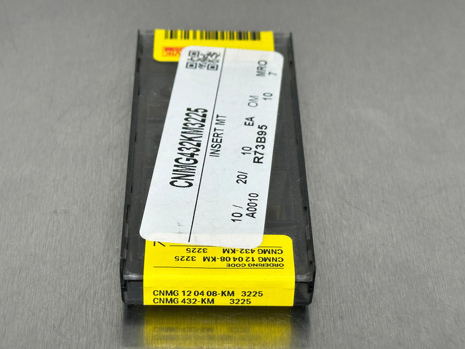 Sandvik CNMG 432-KM 3225 Carbide Insert CNMG 12 04 08-KM (Pack of 10)