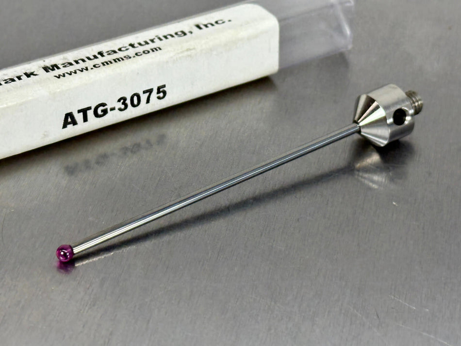 Q-Mark M5 Stylus Carbide Stem 3mm Ruby Ball CMM Probe ATG-3075