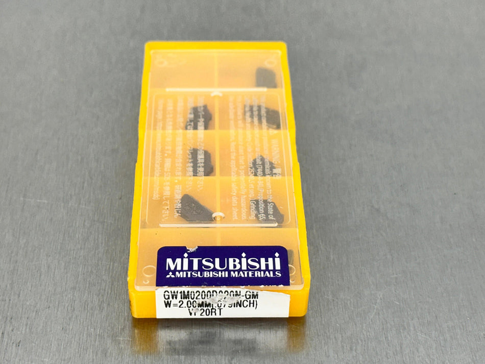 Mitsubishi GW1M0200D020N-GM VP20RT Carbide Insert (Pack of 9)