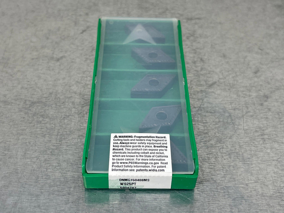 Widia DNMG 432MS WS25PT Carbide Insert 150408MS, 5908787 (Pack of 5)