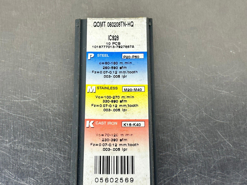 Iscar QOMT 060208TN-HQ IC928 Carbide Insert (Pack of 9)