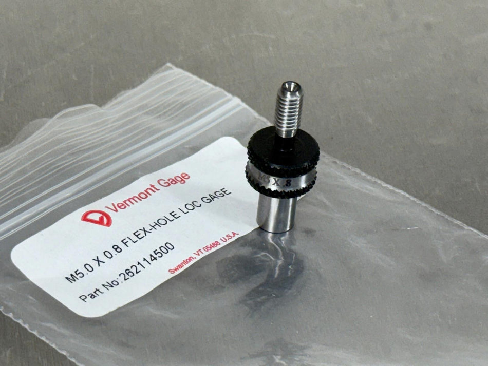 Vermont M5 x 0.8 Tapped Hole Location Gage Inspection Setup 262114500