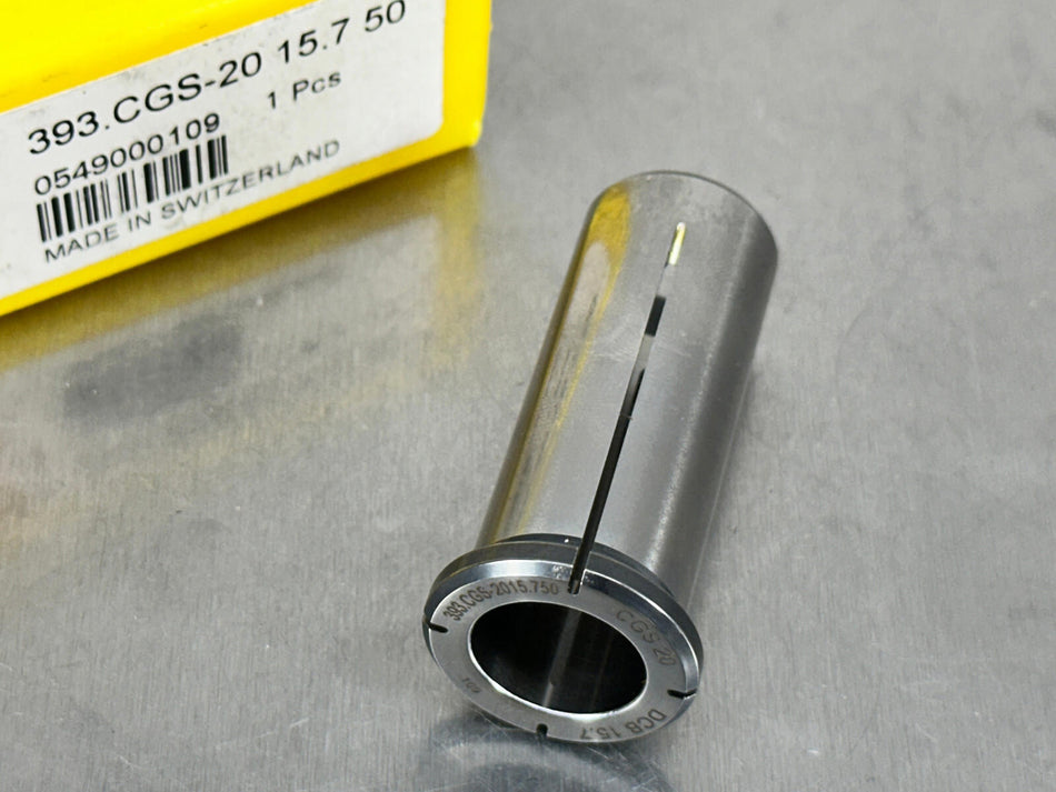 Sandvik 15.7mm Cylindrical Sleeve 20mm Hydraulic Chuck Collet 393.CGS-20 15.7 50