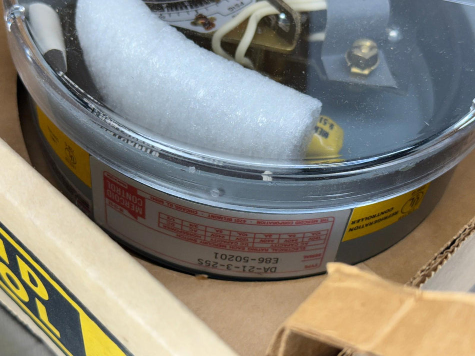Mercoid Control DA-21-3-25S Pressure Switch Stainless 30˝ Hg VAC to 60