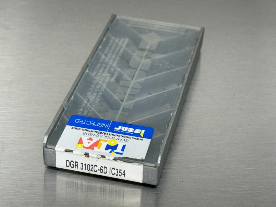 Iscar DGR 3102C-6D IC354 Carbide Insert 6002350 (Pack of 10)