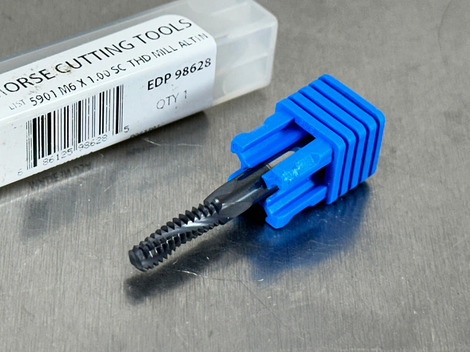 Morse M6x1 Carbide Thread Mill ALTiN Coated 2-1/2" OAL 98628