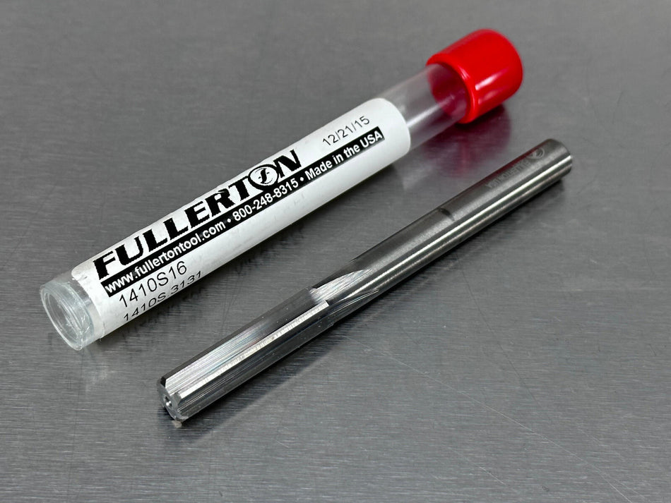 Fullerton .3131" Carbide Reamer Straight 6 Flute 1.125 x 3.25 1410S16