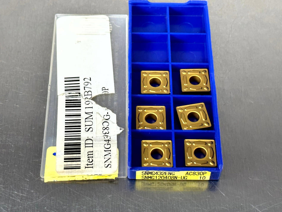Sumitomo SNMG432ENG AC830P Carbide Inserts SNMG 120408N-UG (Pack of 6)