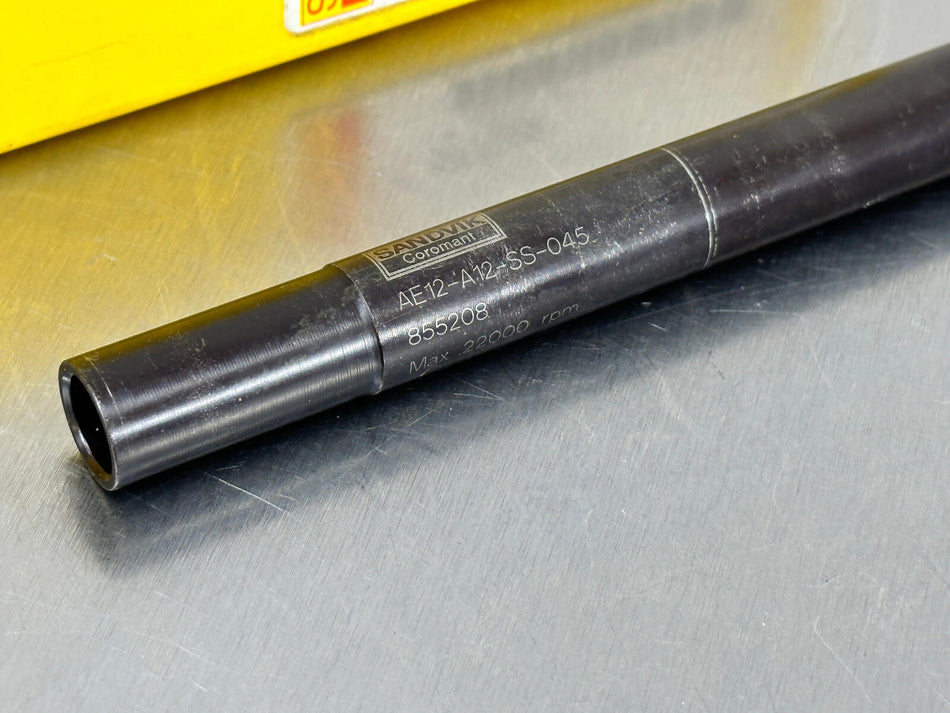 Sandvik AE12-A12-SS045 Coromant EH Adapter E12 to 1/2" Cylindrical Shank