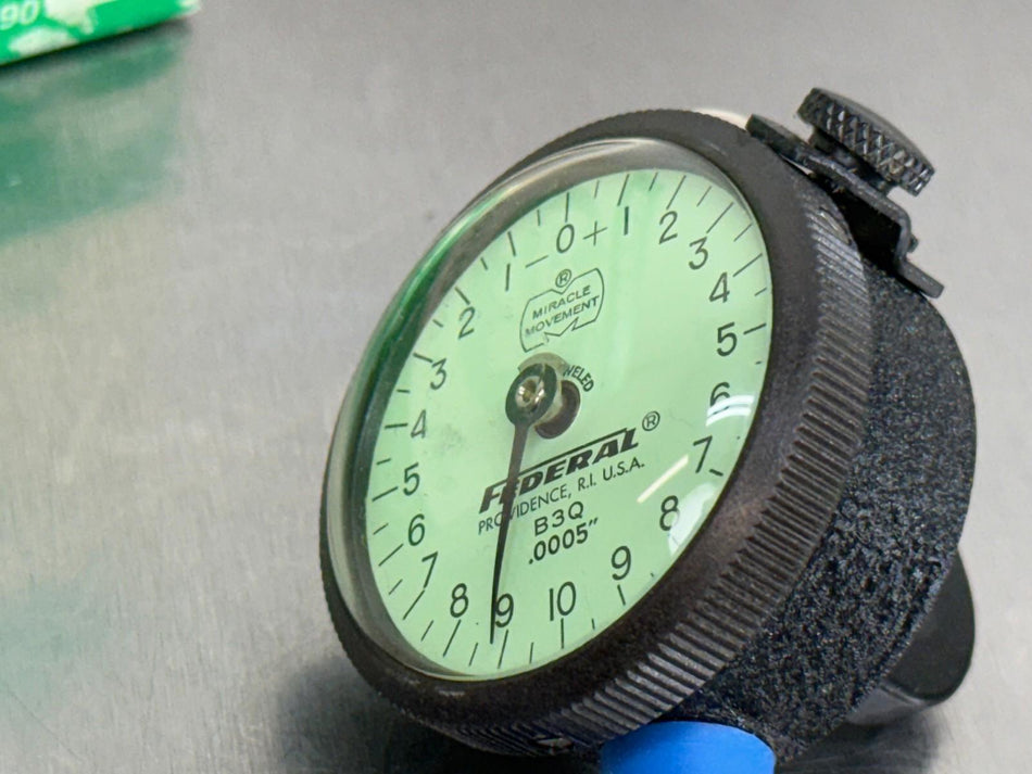Federal B3Q Dial Indicator .0005" Grad Full Jeweled - NOS