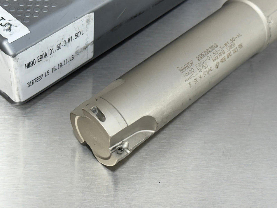 Iscar 1-1/2" Indexable End Mill Heli2000 HM90 E90A D1.50-3-W1.50XL, 3102148