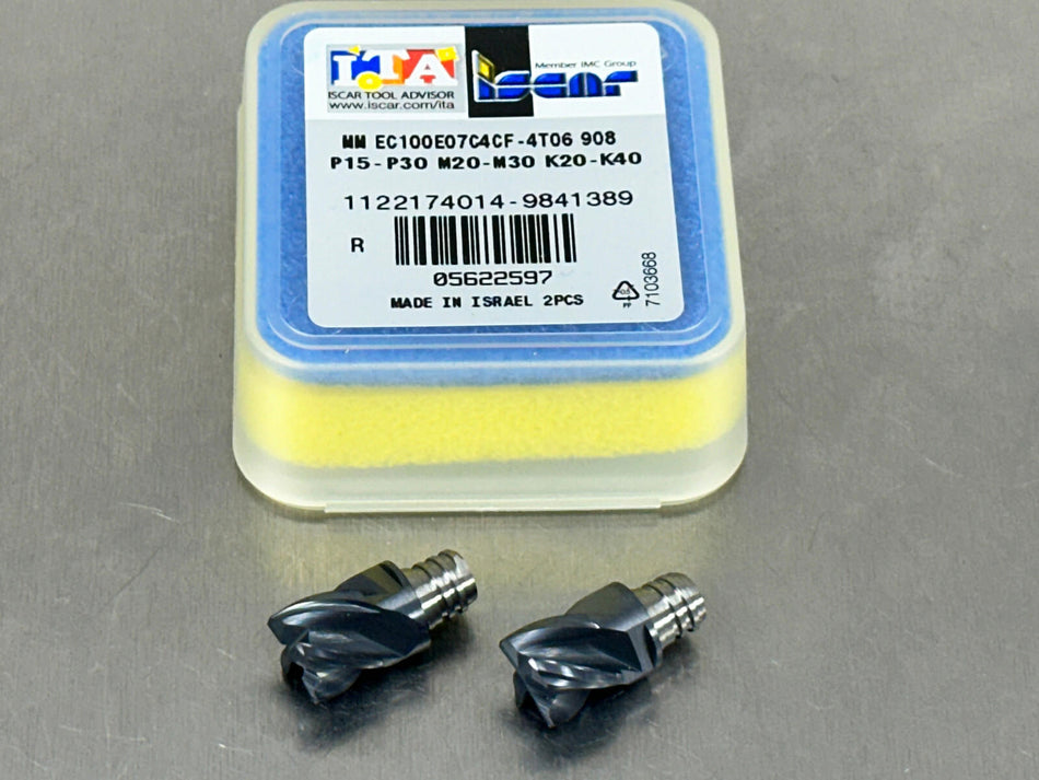Iscar MM EC100E07C4CF-4T06 Carbide Insert Head Multi-Master 10mm (Pack of 2)