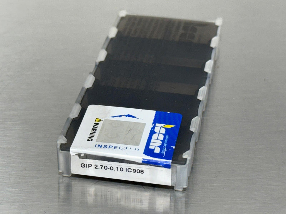 Iscar GIP 2.70-0.10 IC908 Carbide Insert 6402819 (Pack of 4)
