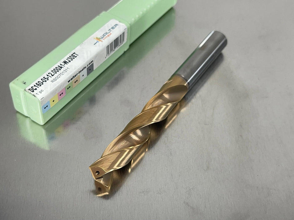 Walter Titex 12mm Carbide Drill Coolant X-Treme Evo DC160-05-12.000A1-WJ30ET