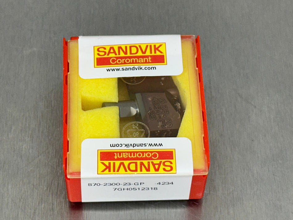 Sandvik 870-2300-23-GP 4234 Carbide Drill Tip Insert CoroDrill 870 (Pack of 1)