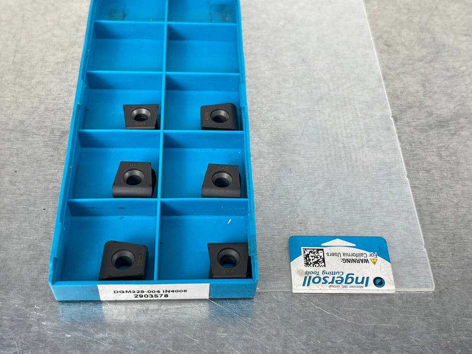Ingersoll DGM325-004 IN4005 Carbide Insert 2903578 (Pack of 6)