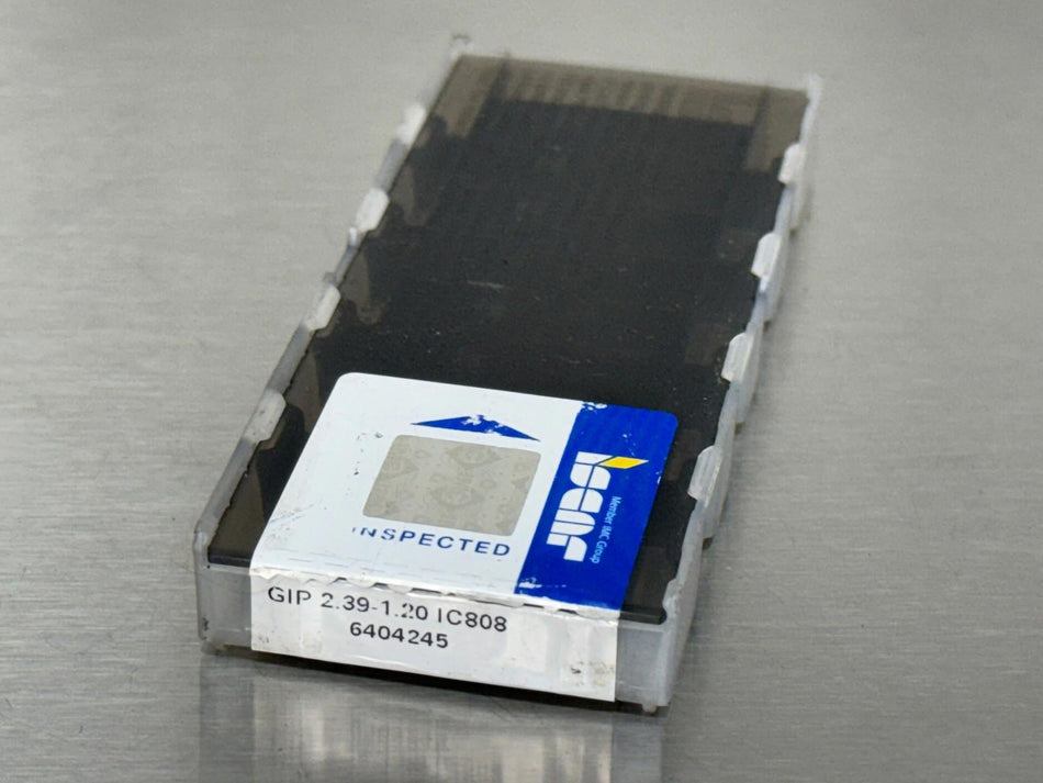 Iscar GIP 2.39-1.20 IC808 Carbide Insert 6404245 (Pack of 8)