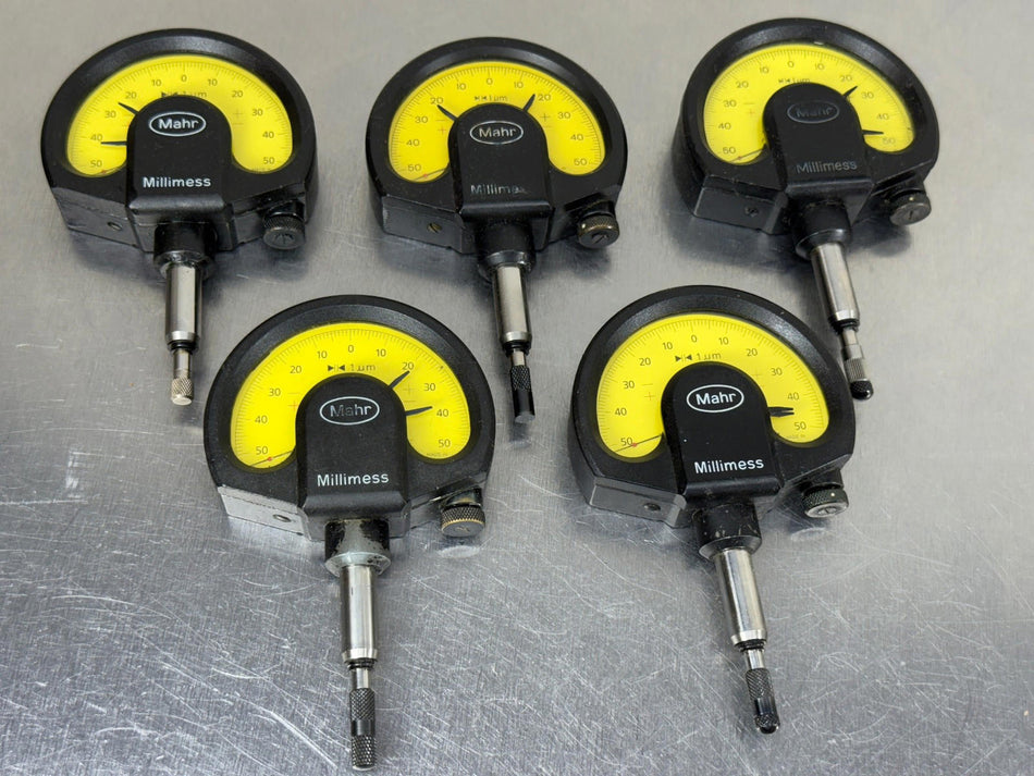 Mahr Millimess Dial Indicator Comparator 1um 50 - 0 - 50 7 Rubis