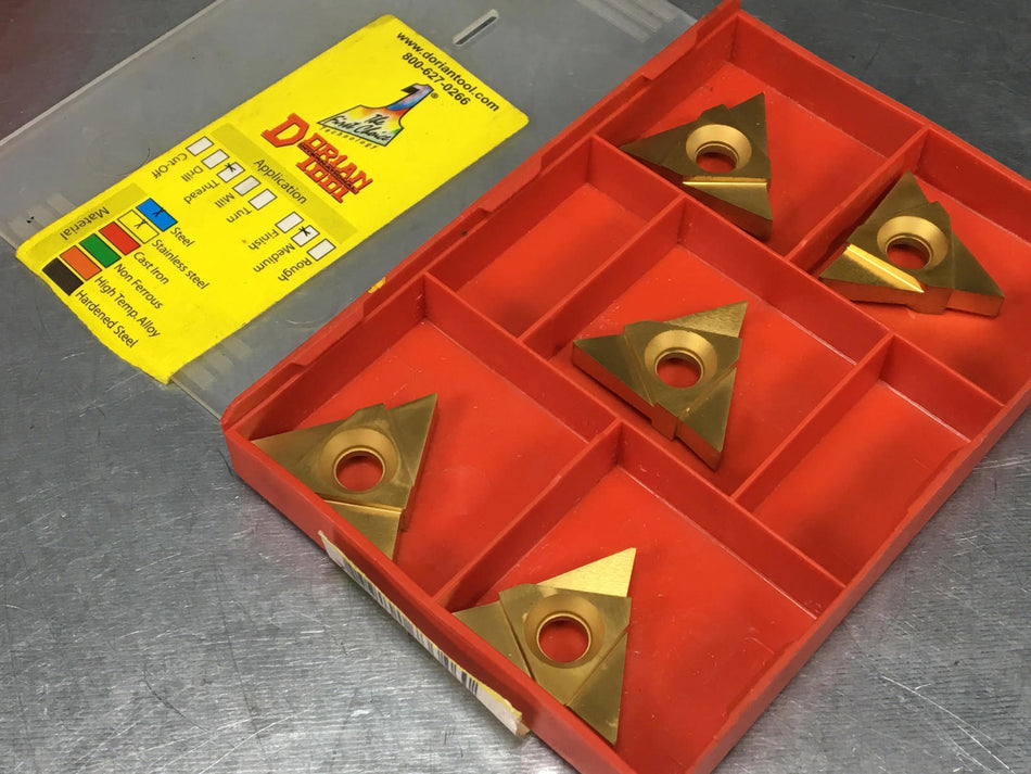 Dorian TPMC-54NG-187 DVP656 Carbide Insert, On Edge Grooving (5 pcs)