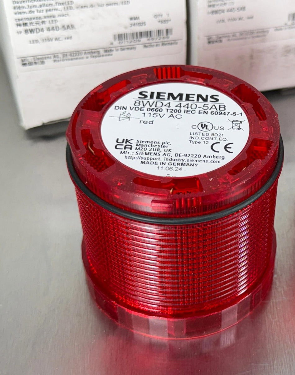 Siemens 8WD4 440-5AB Signal Tower Light Cover LED Red
