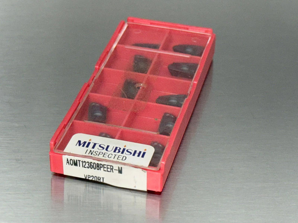 Mitsubishi AOMT123608PEER-M VP20TF Carbide Insert (Pack of 10)