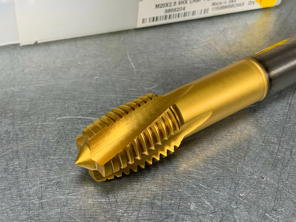 Kennametal M20 x 2.5 Tap Form D Plug Chamfer Spiral Flute T620M200X250R6HX-D6