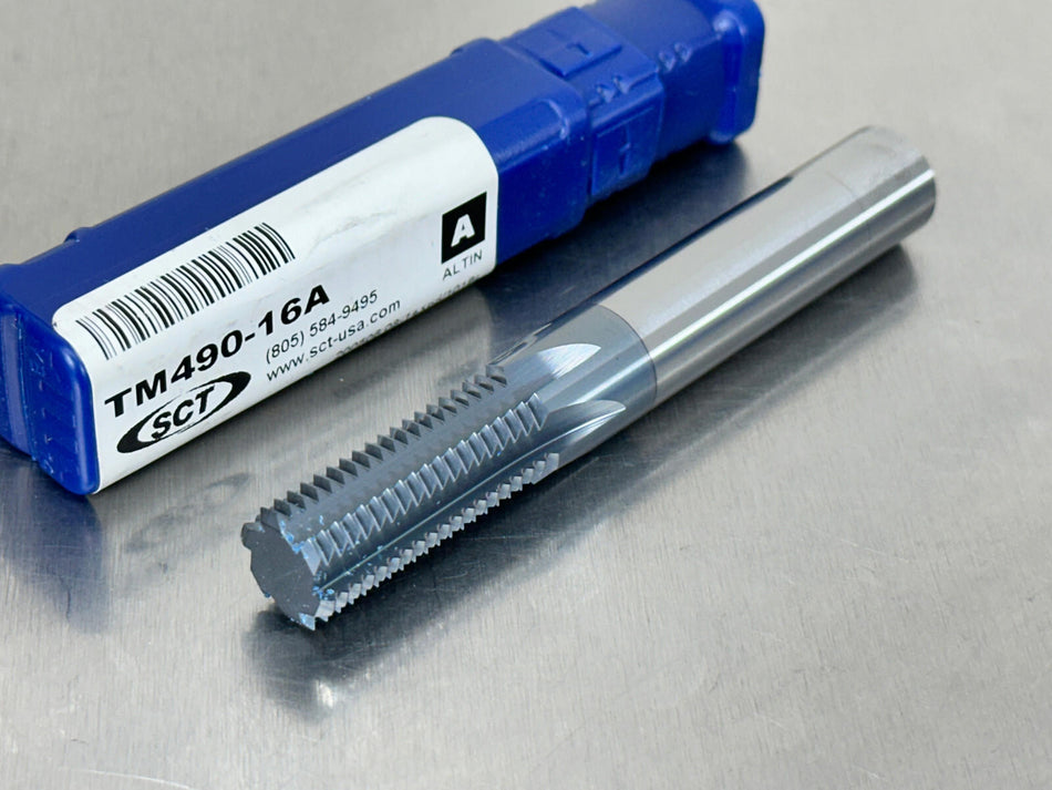 SCT 5/8-16 Carbide Thread Mill AlTiN+ 6 Flute TM490-16A