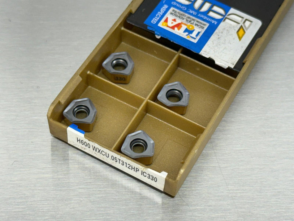 Iscar H600 WXCU 05T312HP IC330 Carbide Insert (Pack of 4)