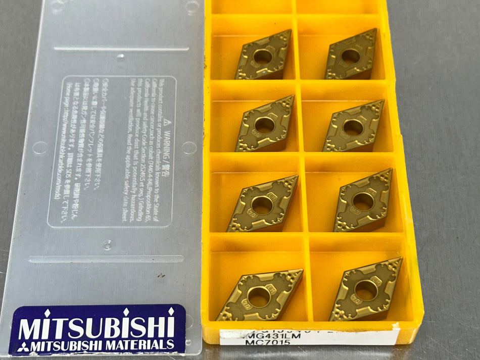 Mitsubishi DNMG431LM MC7015 Carbide Insert DNMG150404-LM (Pack of 8)
