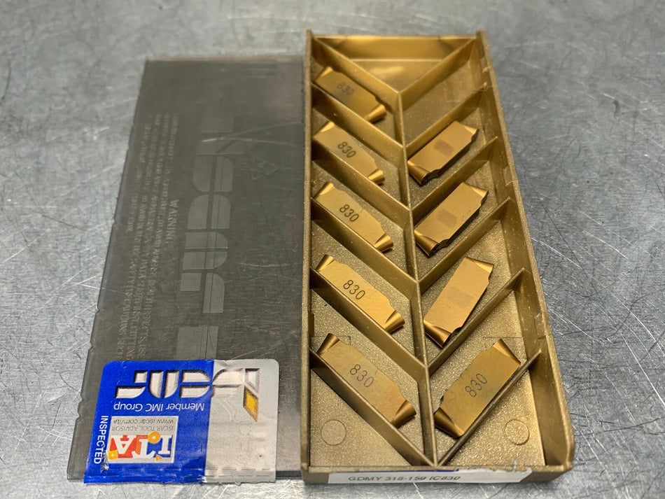 Iscar GDMY 318-159 IC830 Carbide Inserts (Pack of 9)
