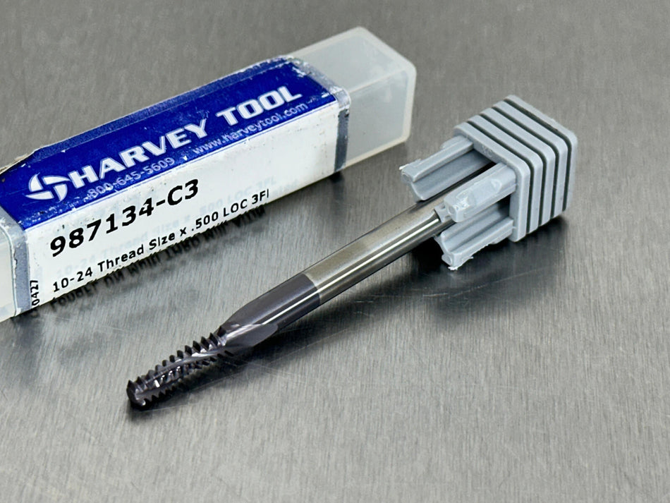 Harvey 10-24 Carbide Thread Mill Multi-Form Milling Cutter 987134-C3