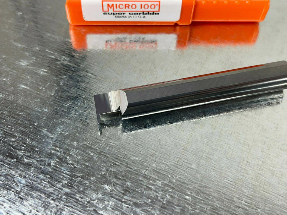 Micro 100 FR-039-4 Carbide Boring Bar Grooving Full Radius