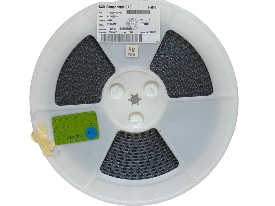 C&K Components RTE1600G44 Rotary DIP Switch (Qty 864)