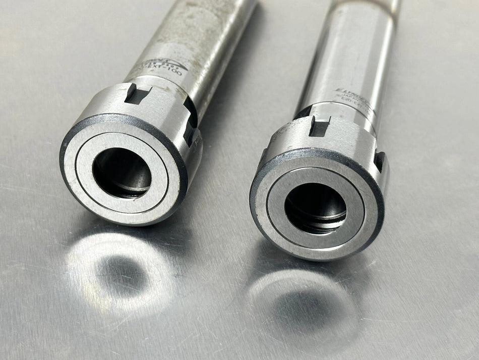 (2) Lyndex ER20 Collet Chuck Extension 1" Shank E20-EXT-100