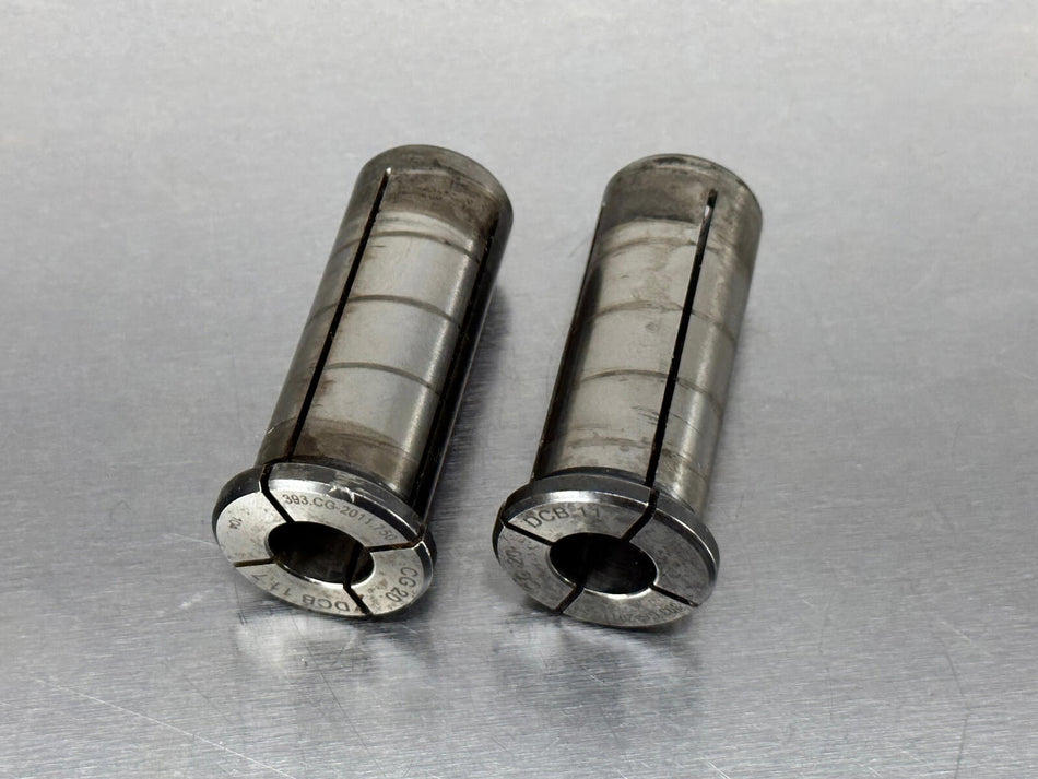 (2) Sandvik 393.CG-20 11.7 50 Hydraulic Chuck Sleeve Collet 11.7mm x 20mm
