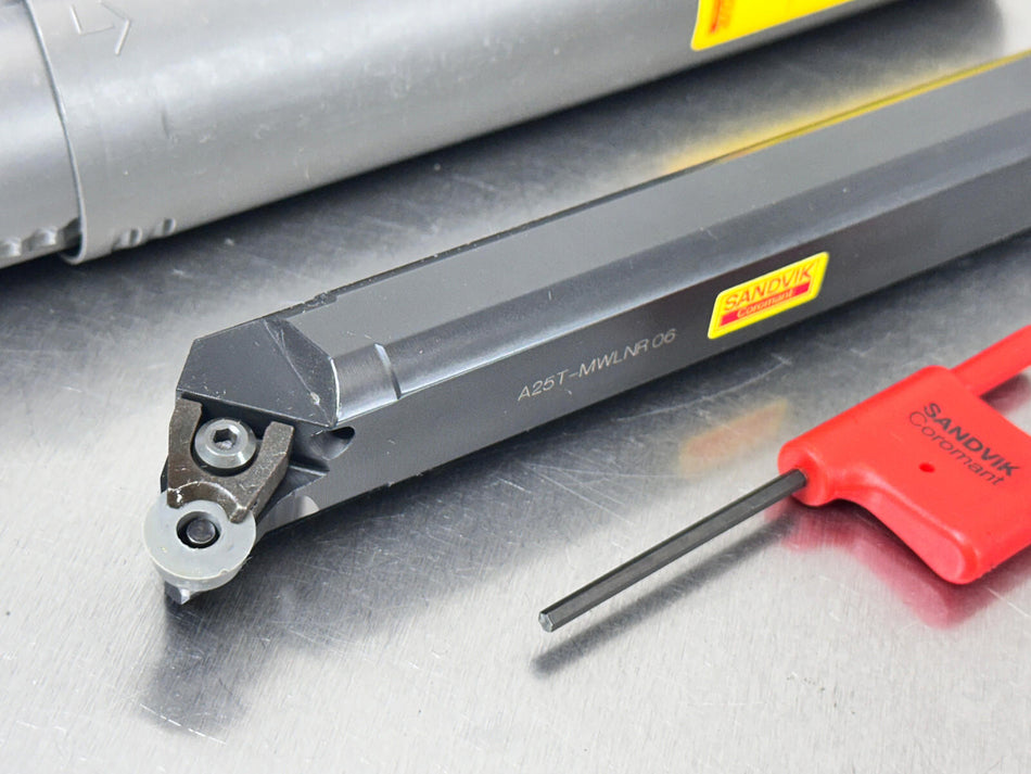 Sandvik A25T MWLNR 06 Indexable Boring Bar Turning 25mm WNMG Insert
