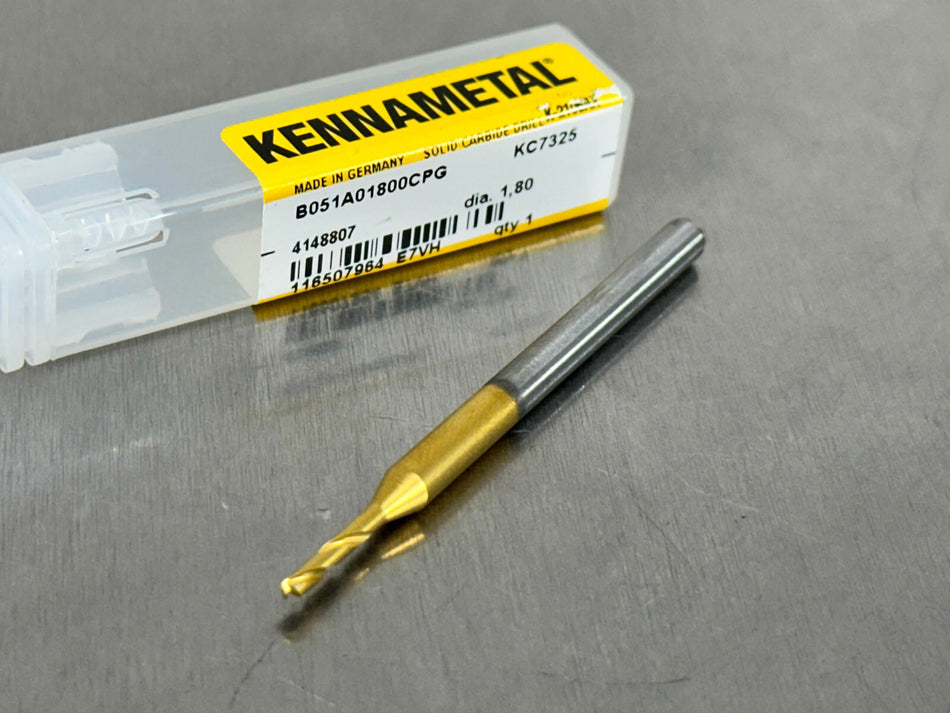 Kennametal 3.734mm Solid Carbide Drill B042A03734CPG GOdrill 5xD