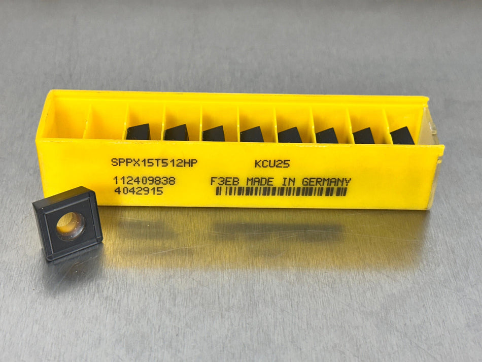 Kennametal SPPX15T512HP KCU25 Carbide Insert (Pack of 9)