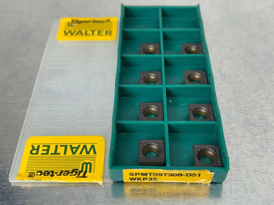 Walter SPMT060304-D51 WKP35 Carbide Inserts (Pack of 8)