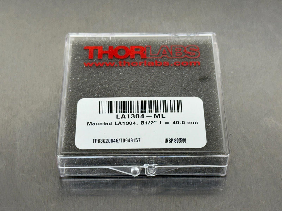 Thorlabs LA1304-ML Plano-Convex Lens N-BK7 Mounted Uncoated 1/2"