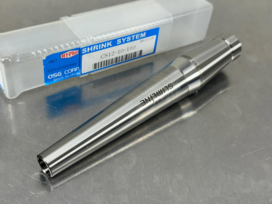 OSG Slimline CS12-10-110 Shrink Fit Tool Holder 10mm HyPro MST 8910105