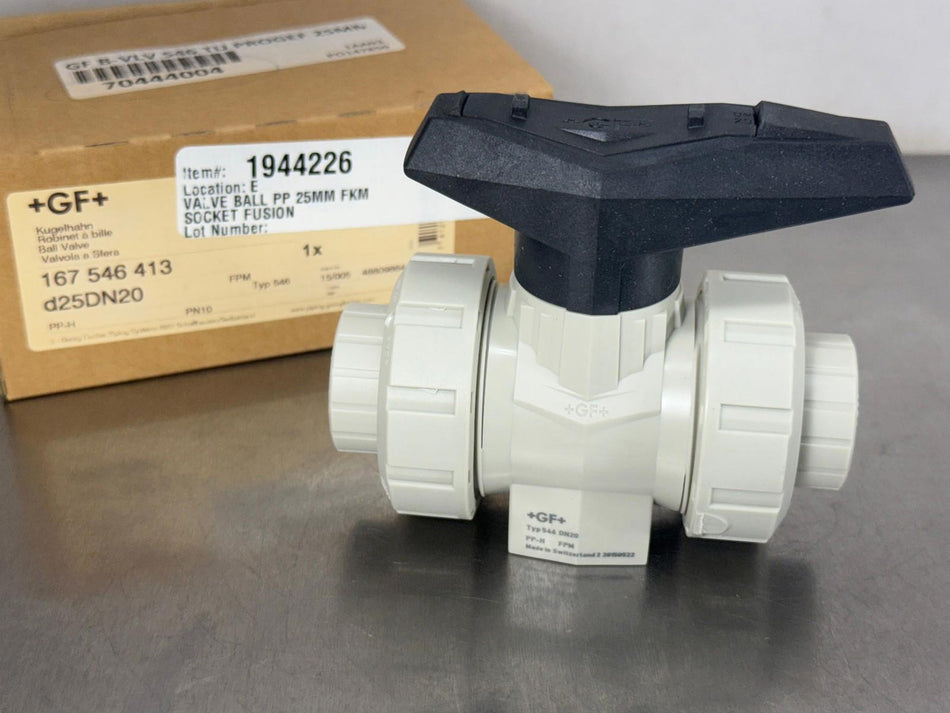 Georg Fischer GF 546 Series Ball Valve d25DN20 Linear 167 546 413