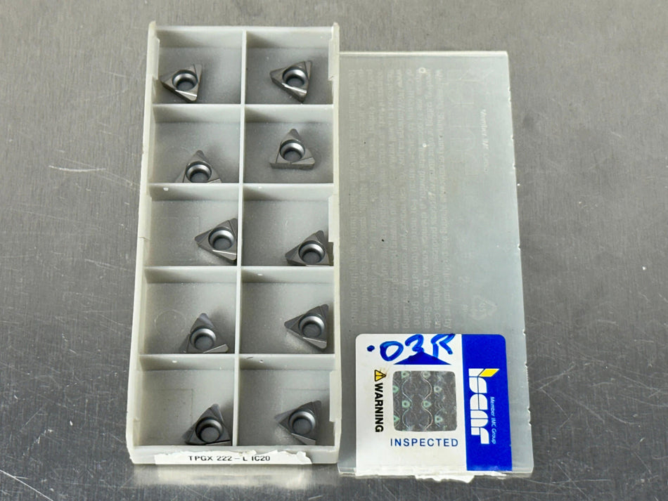 Iscar TPGX 222-L IC20 Carbide Insert 110308-L  (Pack of 10)
