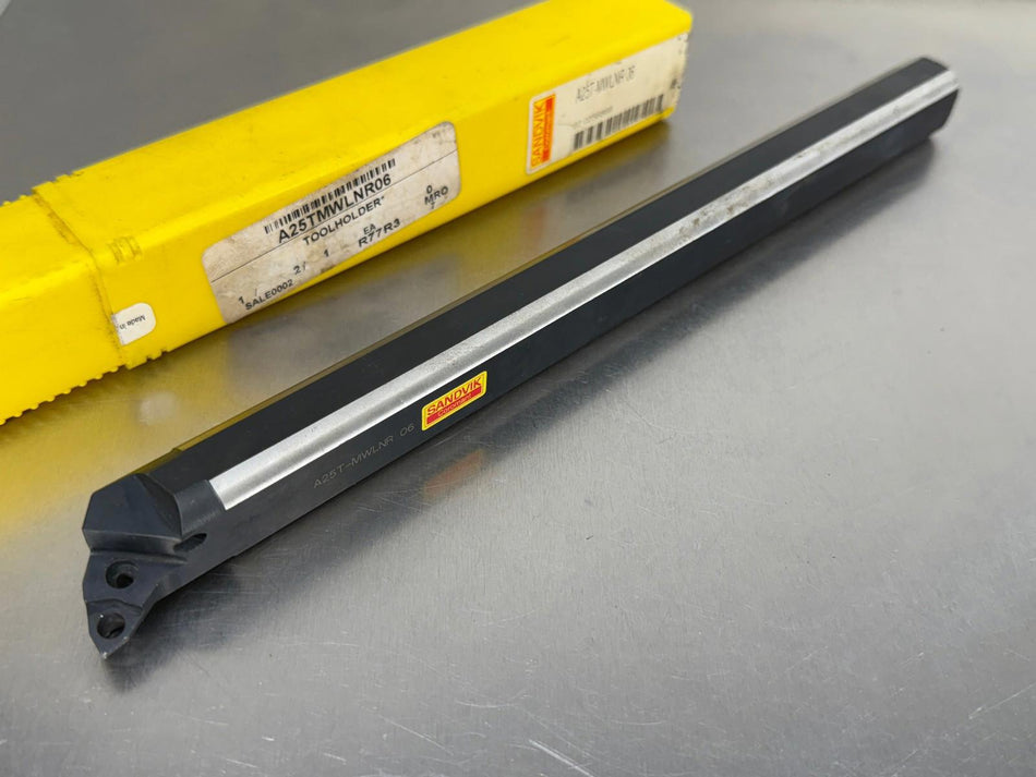 Sandvik A25T MWLNR 06 Indexable Boring Bar Turning 25mm WNMG Insert