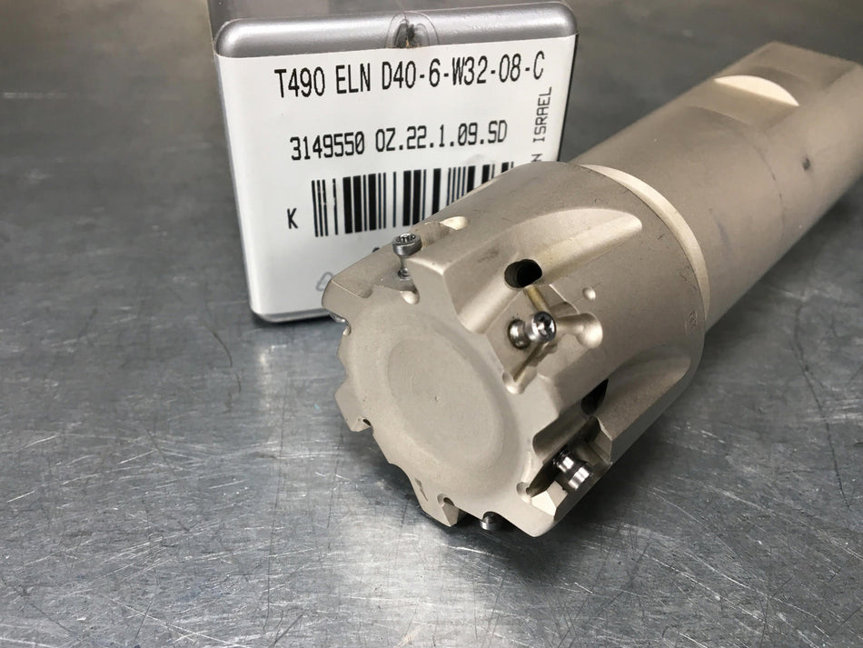 Iscar T490 ELN D40-6-W32-08C Indexable End Mill Helitang Milling Cutter 40mm