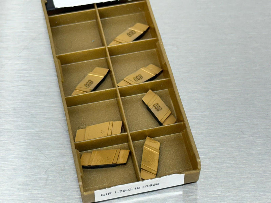 Iscar GIP 1.78-0.18 IC830 Carbide Insert 6405086 (Pack of 7)