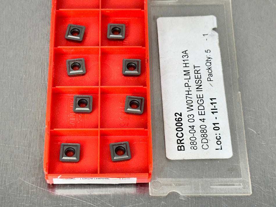Sandvik 880-04 03 W07H-P-LM H13A Carbide Insert (Pack of 8)